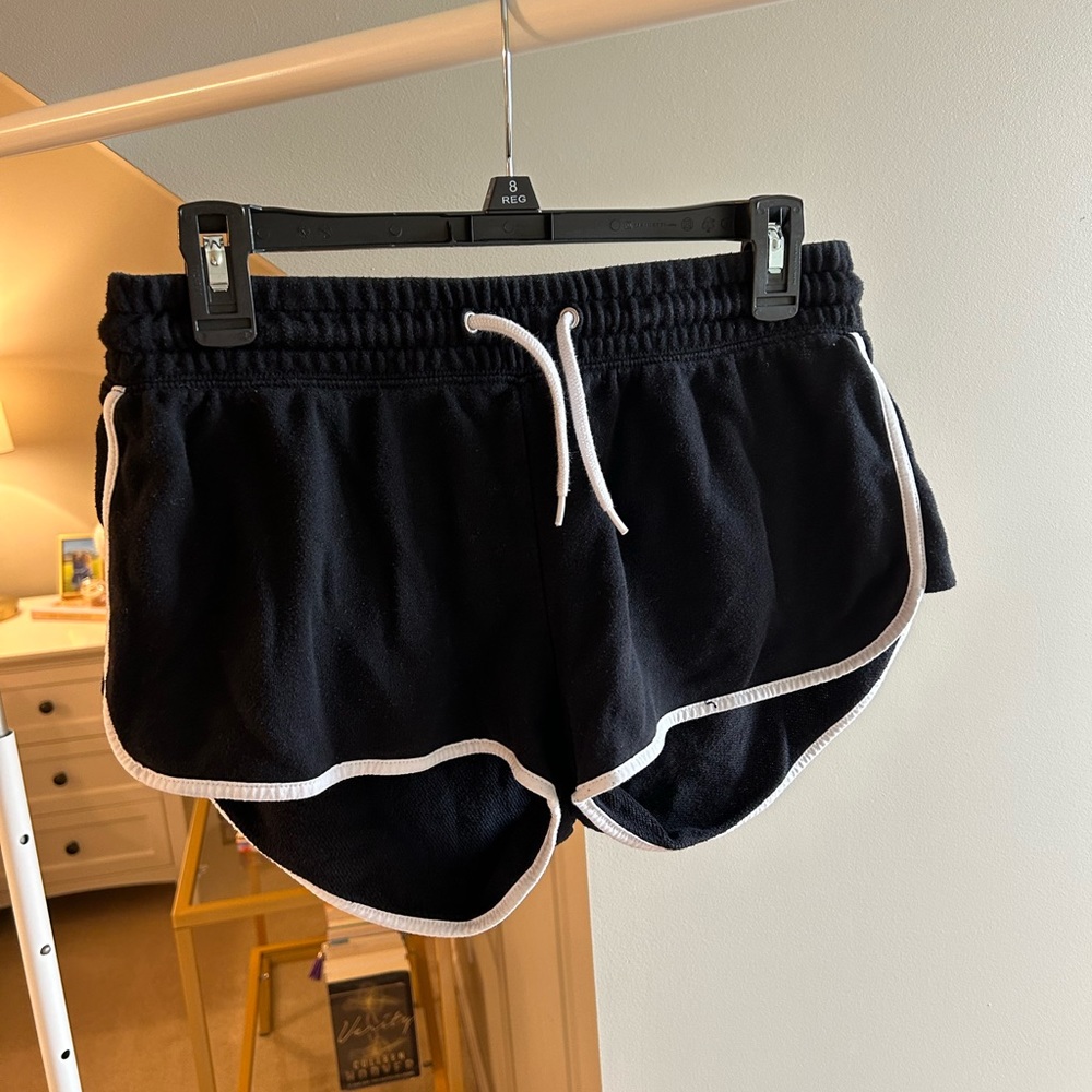 Divided Drawstring Black Shorts - Women’s Medium